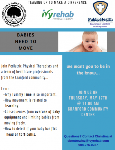 BABIES NEED TO MOVE @ Cranford Community Center | Cranford | New Jersey | United States