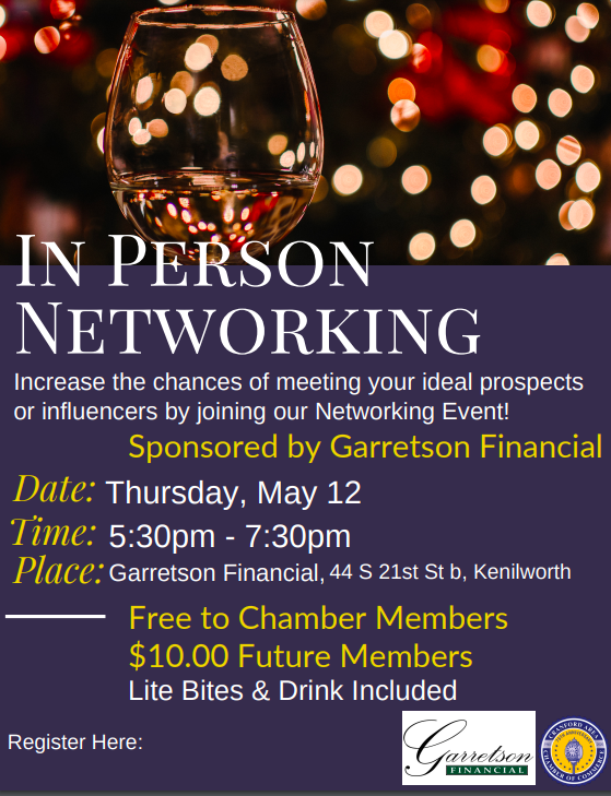 Garretson Financial Cranford Area Chamber of Commerce Networking Event @ Garretson Financial
